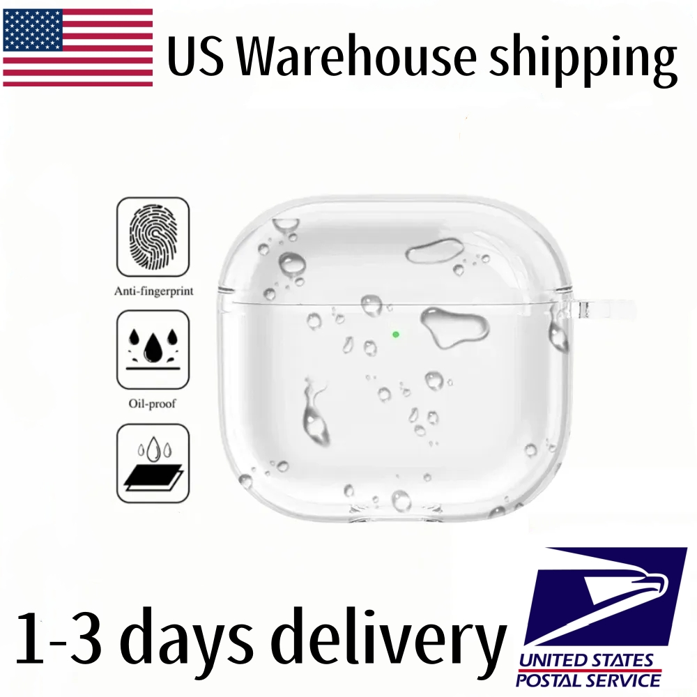 USA wholesale price and Euro Warehouse For Apple Airpods pro 2 3 4 air pods 3 4 Earphones Bluetooth Headphone Accessories Silicone Protective Cover