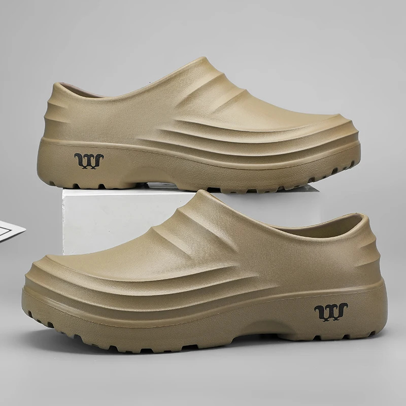 Mens Anti-slip Chef Shoes Sandals For Men Working shoes waterproof fashion Garden Shoes Clogs For Beach Slippers Size 36-48 260625 - view 7