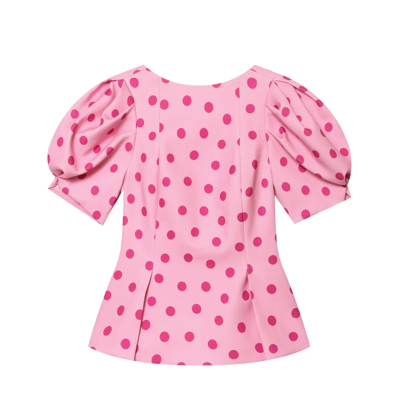 Summer Womens Shirts 2026 Elegant Womens Polka-Dot Blouses Chic Summer Street Travel Joker Fashion Shirts Tops 260618 - view 3