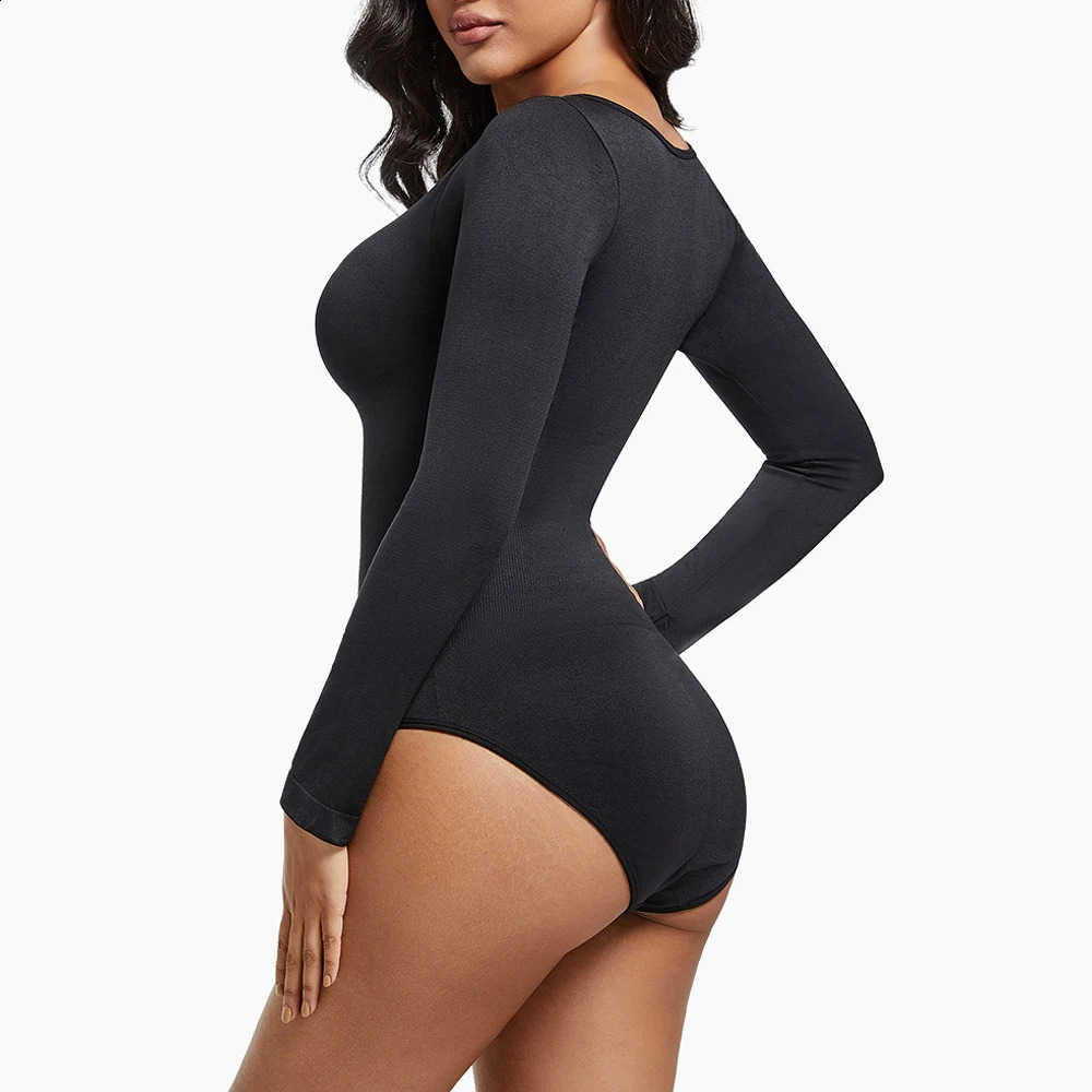 Body Shapewear Bodysuit Tummy Control Women Hooks Crotch Body Shaper Jumpsuit for Abdomen Control 260615BJ - view 3