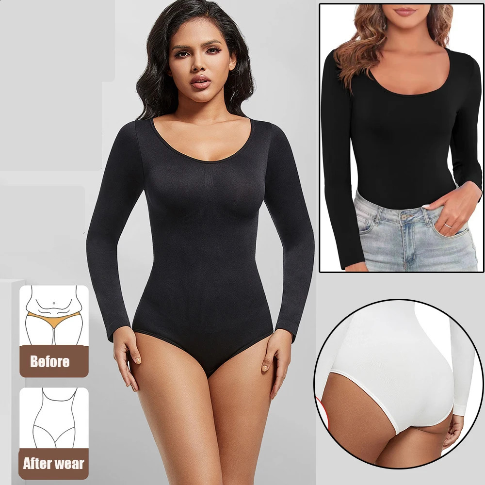 Body Shapewear Bodysuit Tummy Control Women Hooks Crotch Body Shaper Jumpsuit for Abdomen Control 260615BJ - view 5
