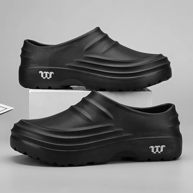 Mens Anti-slip Chef Shoes Sandals For Men Working shoes waterproof fashion Garden Shoes Clogs For Beach Slippers Size 36-48 260625 - view 4