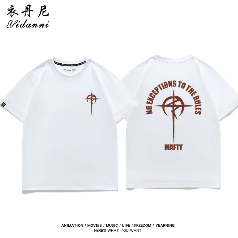 Summer 100 Cotton ShortSleeve Printed Mobile Suit Gundam Anime Peripheral TShirt Street Casual Mens Crew Neck y260617 - view 5