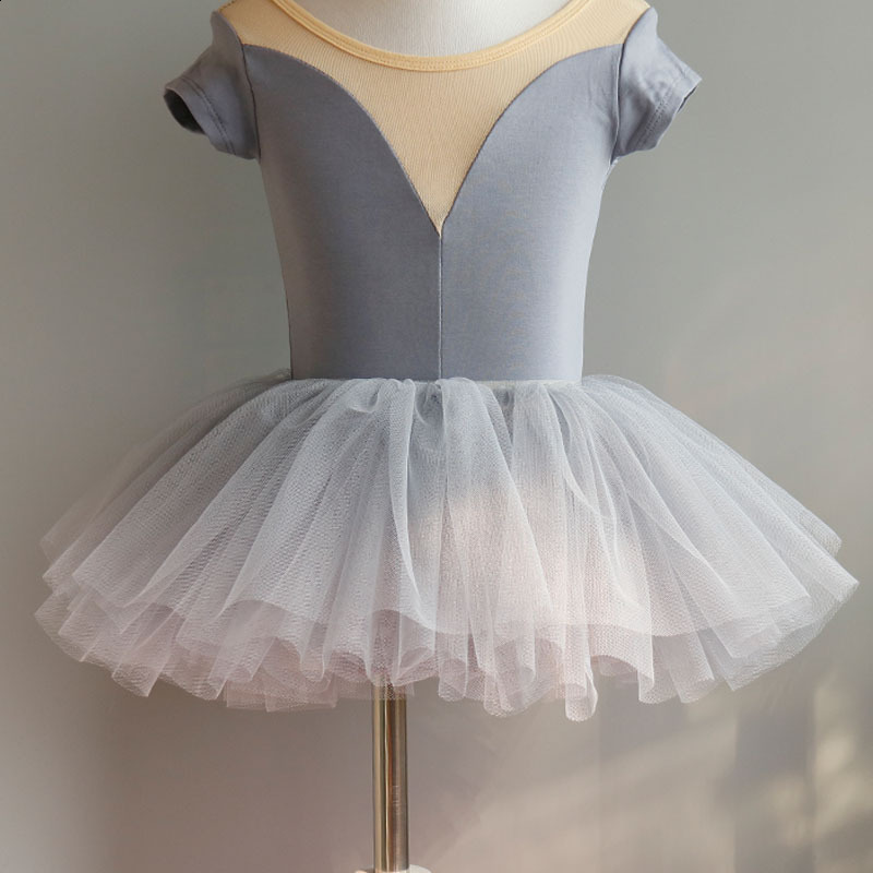 Girls Red Ballet Tutu Dress Kids Dance Leotards Baby Stage Dancewear Costume Party Wear Children Skirt for Performance 250905