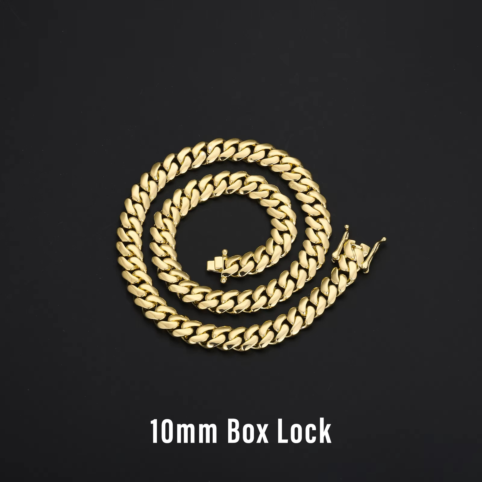 chain necklaceCadena Cubana Fashion Jewelry Hip Hop Mens 10mm 20mm 22mm 14K 18K Gold Plated Diamond Cut Miami Cuban Link Chain Bracelet Necklace - view 6