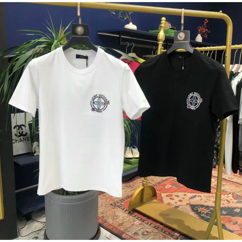 2025 New Short Sleeve T-Shirt Men Ins Trend Hip-Hop Style Crew Neck Base Shirt Summer - view 3