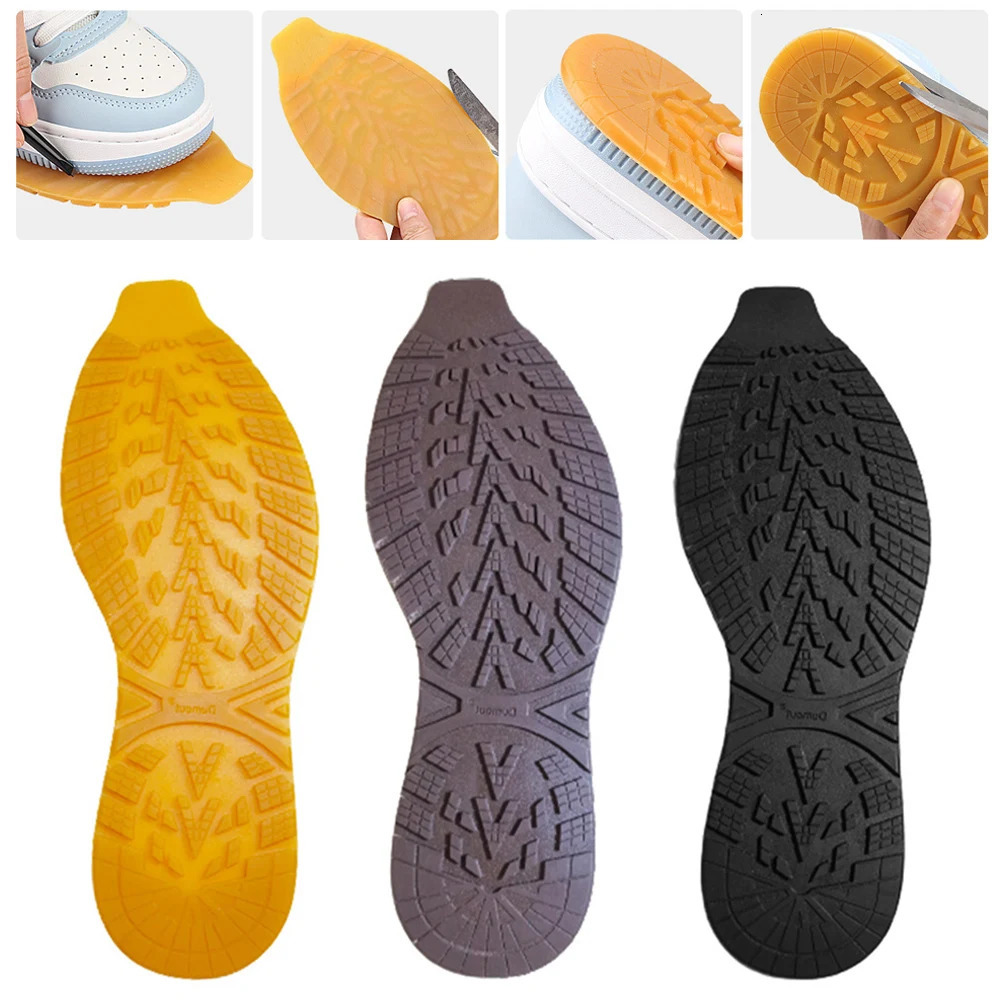 1Pair Non-Slip Sneakers Outsole Cuttable Rubber Sole Stickers Replaceable Repair Outsole Wearable Shoes Pads Repair Materials 260625 - view 3