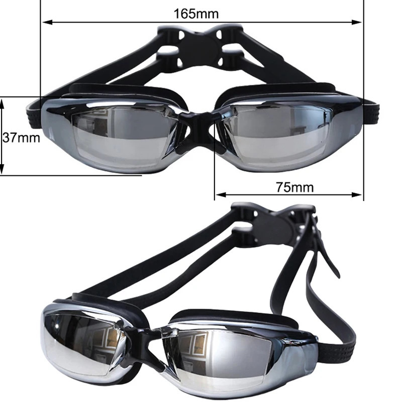 Adults Myopia Swimming Goggles for Men Women UV Shield AntiFog Waterproof Plating Lens Water Sports Swim Pool Eyewear Glasses 260622 - view 3