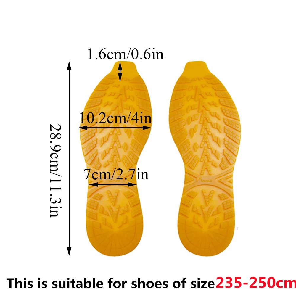 1Pair Non-Slip Sneakers Outsole Cuttable Rubber Sole Stickers Replaceable Repair Outsole Wearable Shoes Pads Repair Materials 260625 - view 7