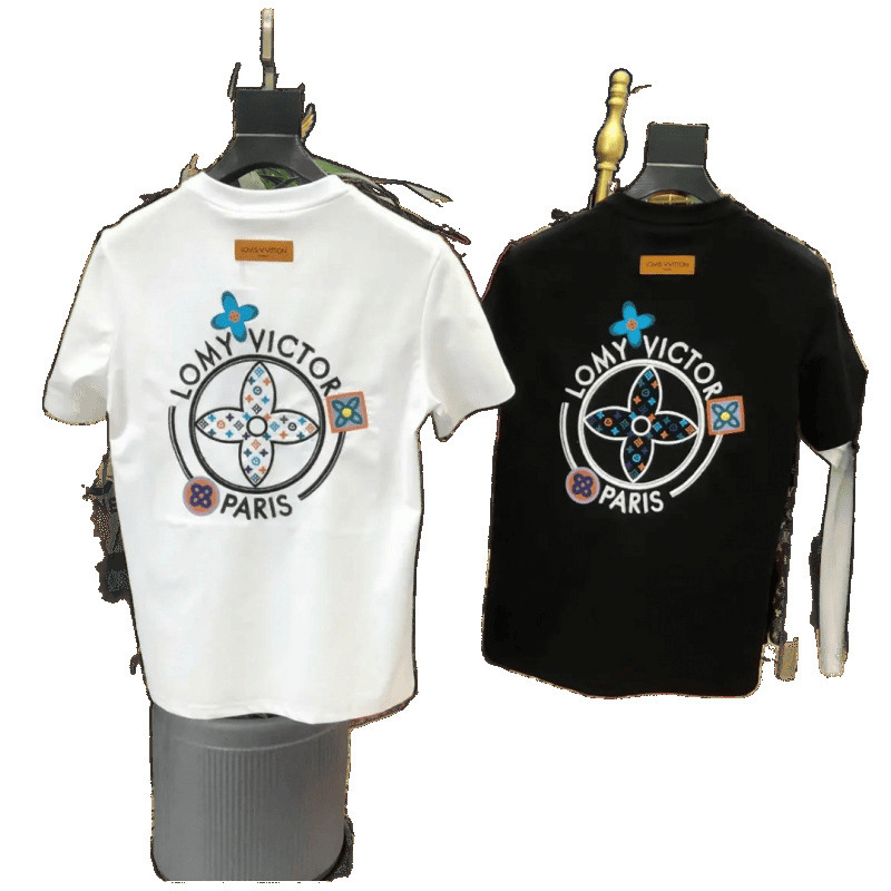 2025 New Short Sleeve T-Shirt Men Ins Trend Hip-Hop Style Crew Neck Base Shirt Summer - view 4