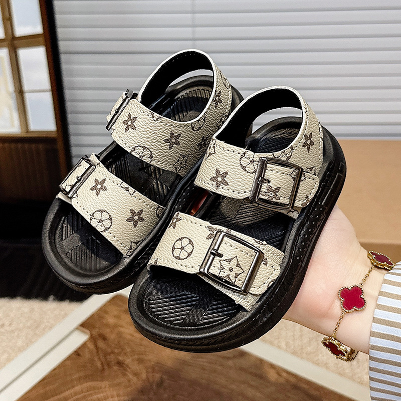 2026 New Childrens Sandals Creative Print Buckle Design Beach Outdoor Casual Open Toe Sandals Boys Girls Free Shipping - view 4