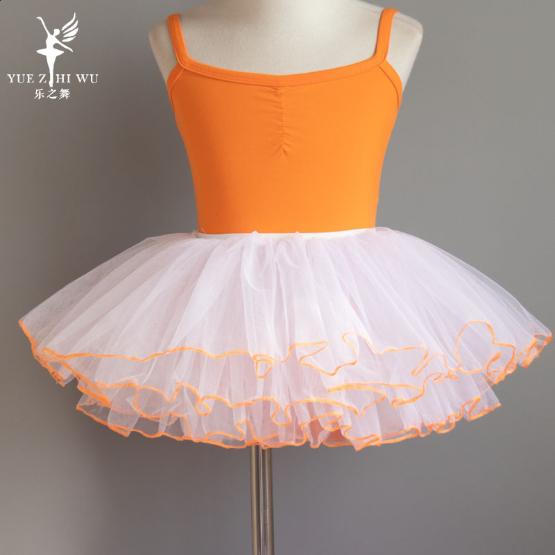 Girls Red Ballet Tutu Dress Kids Dance Leotards Baby Stage Dancewear Costume Party Wear Children Skirt for Performance 250905