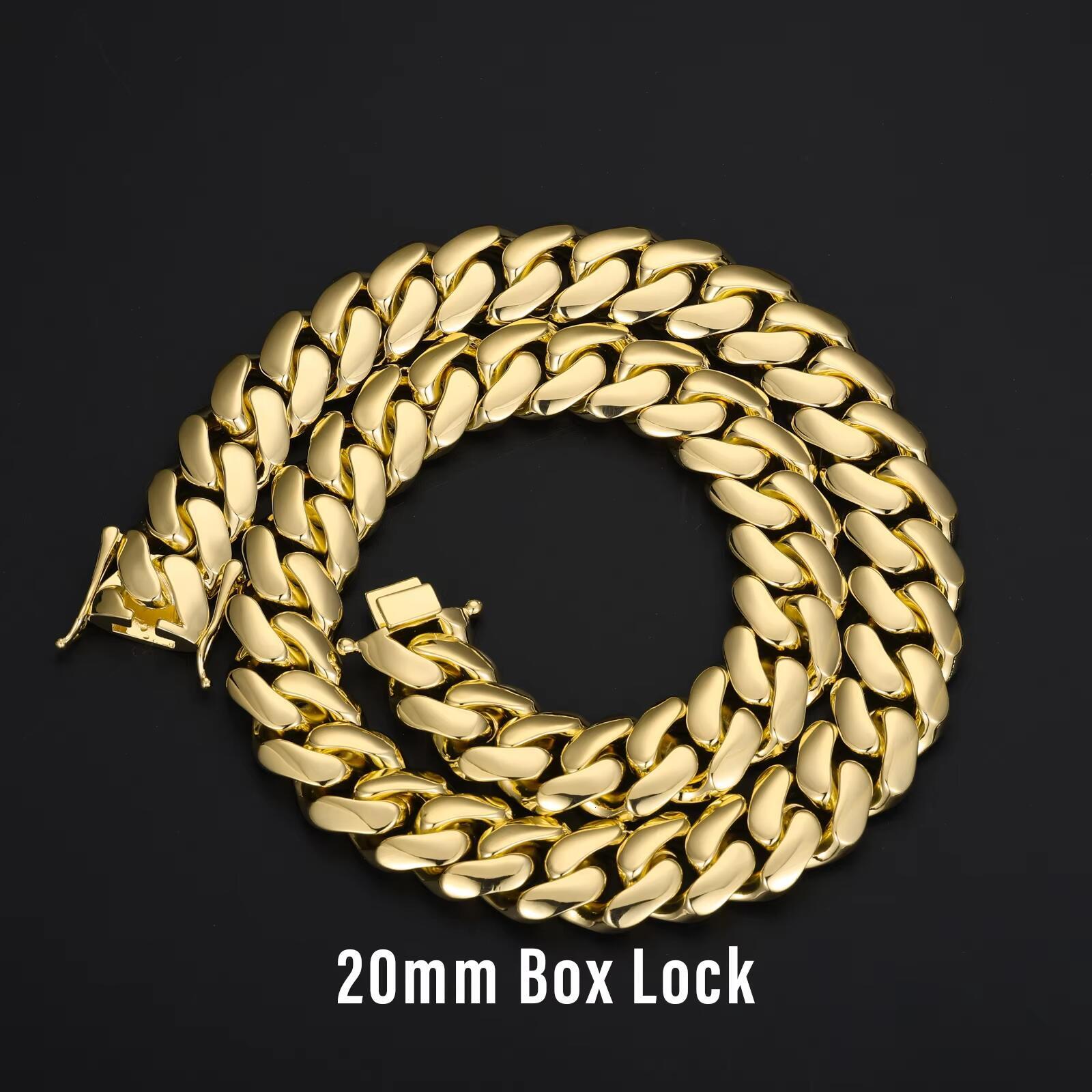 chain necklaceCadena Cubana Fashion Jewelry Hip Hop Mens 10mm 20mm 22mm 14K 18K Gold Plated Diamond Cut Miami Cuban Link Chain Bracelet Necklace - view 8