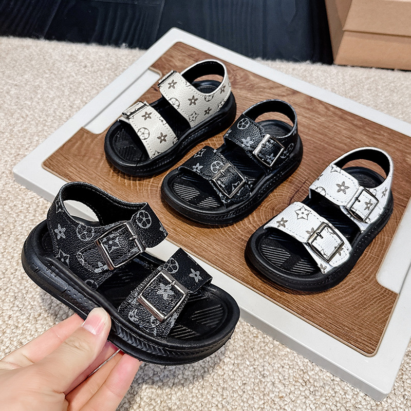 2026 New Childrens Sandals Creative Print Buckle Design Beach Outdoor Casual Open Toe Sandals Boys Girls Free Shipping - view 5