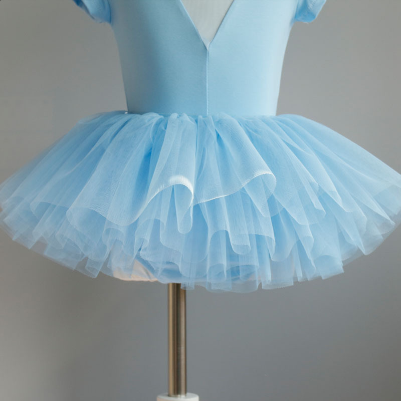 Girls Red Ballet Tutu Dress Kids Dance Leotards Baby Stage Dancewear Costume Party Wear Children Skirt for Performance 250905