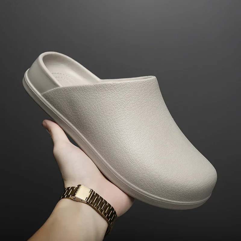 EVA Men Slippers Soft Outdoor Home Women Casual Shoes Non-slip Couple Garden Shoes Waterproof Chef Shoes Nurse Doctor Sandals 260623 - view 4
