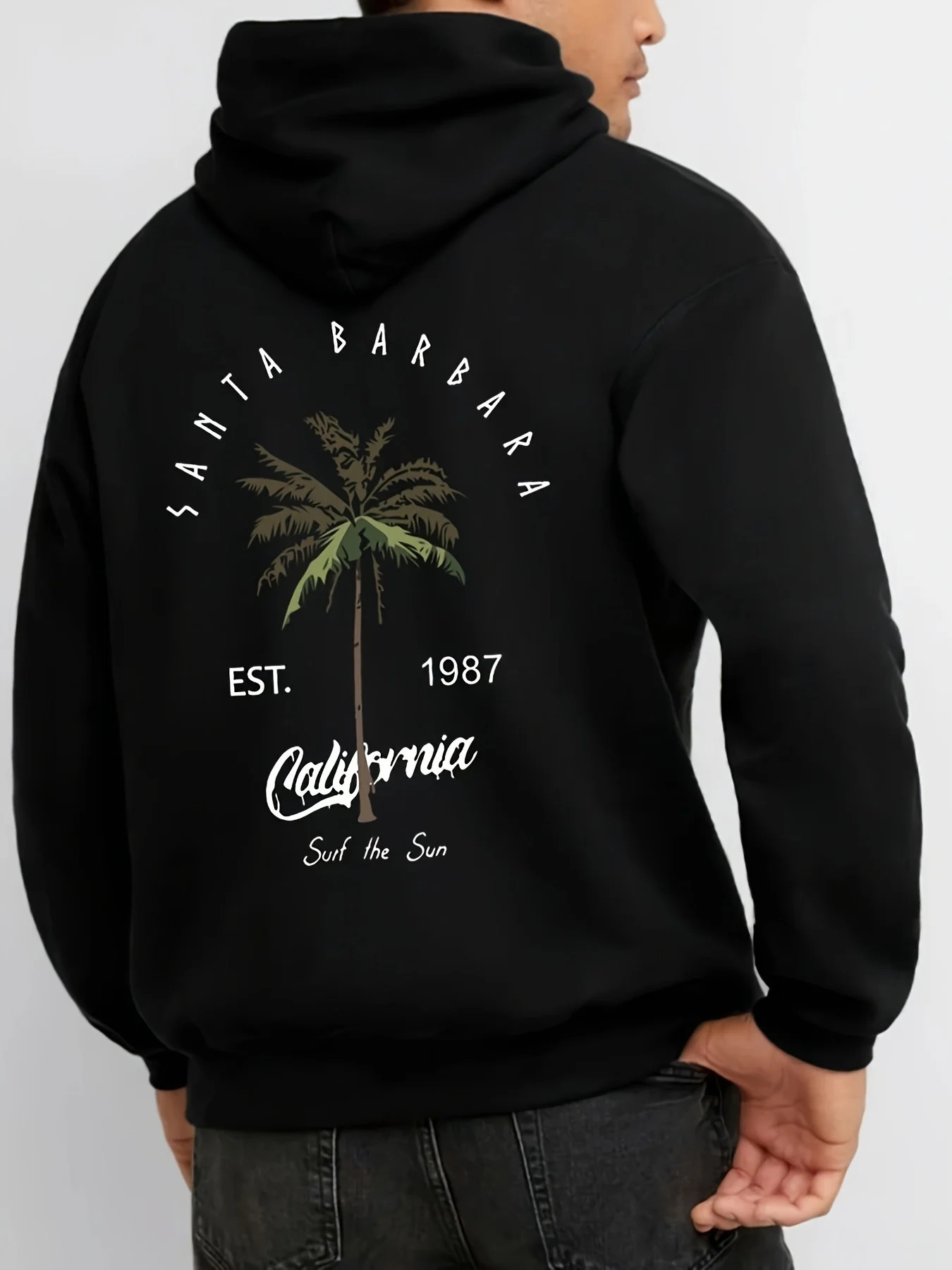 Tropical Palm Tree Print Fashion Men Women Longsleeve Hooded Sweatshirt Autumn Winter Daily Casual Loose Street Warm Sportswear y260618 - view 4