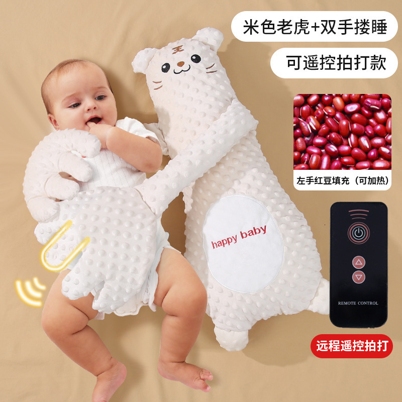 Baby Sleeping Patting Doll Pillow Sleep Companion Mood Soothing Palm Remote Control Electric Baby Pillow born Nursing Pillows 250321