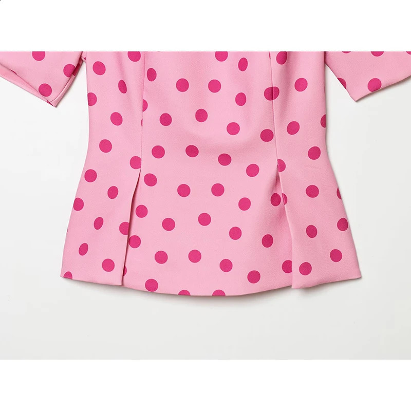 Summer Womens Shirts 2026 Elegant Womens Polka-Dot Blouses Chic Summer Street Travel Joker Fashion Shirts Tops 260618 - view 6