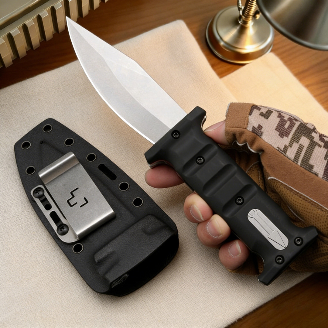 High End A1703 EXtension Fixed Knife D2 Stone Wash Blade Full Tang G10 Handle Outdoor Survival Tactical Knives with Kydex - view 7