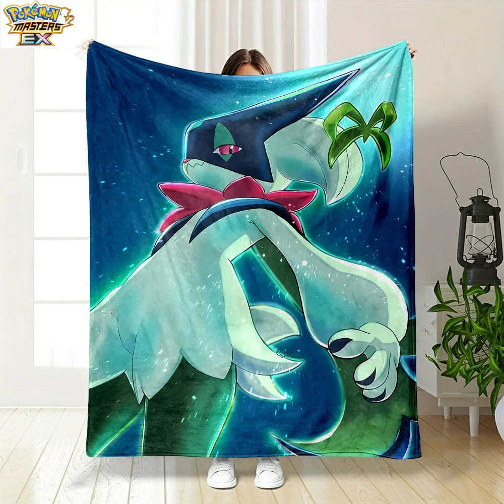 1PC Pokmon Meowscarada Pattern Blanket Warm Soft Fluffy Kids and Adult Gifts Suitable Outdoor Travel Camping Home Sofa L260623KTVW - view 6