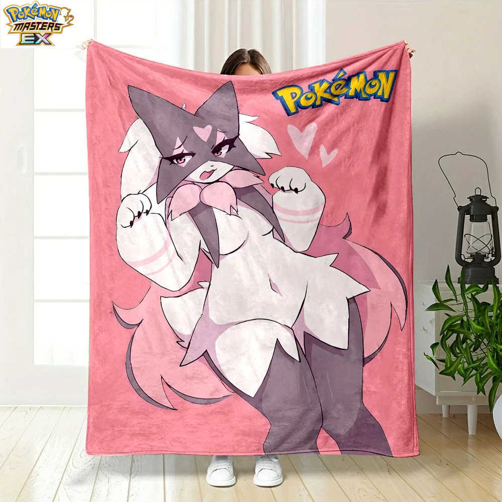 1PC Pokmon Meowscarada Pattern Blanket Warm Soft Fluffy Kids and Adult Gifts Suitable Outdoor Travel Camping Home Sofa L260623KTVW
