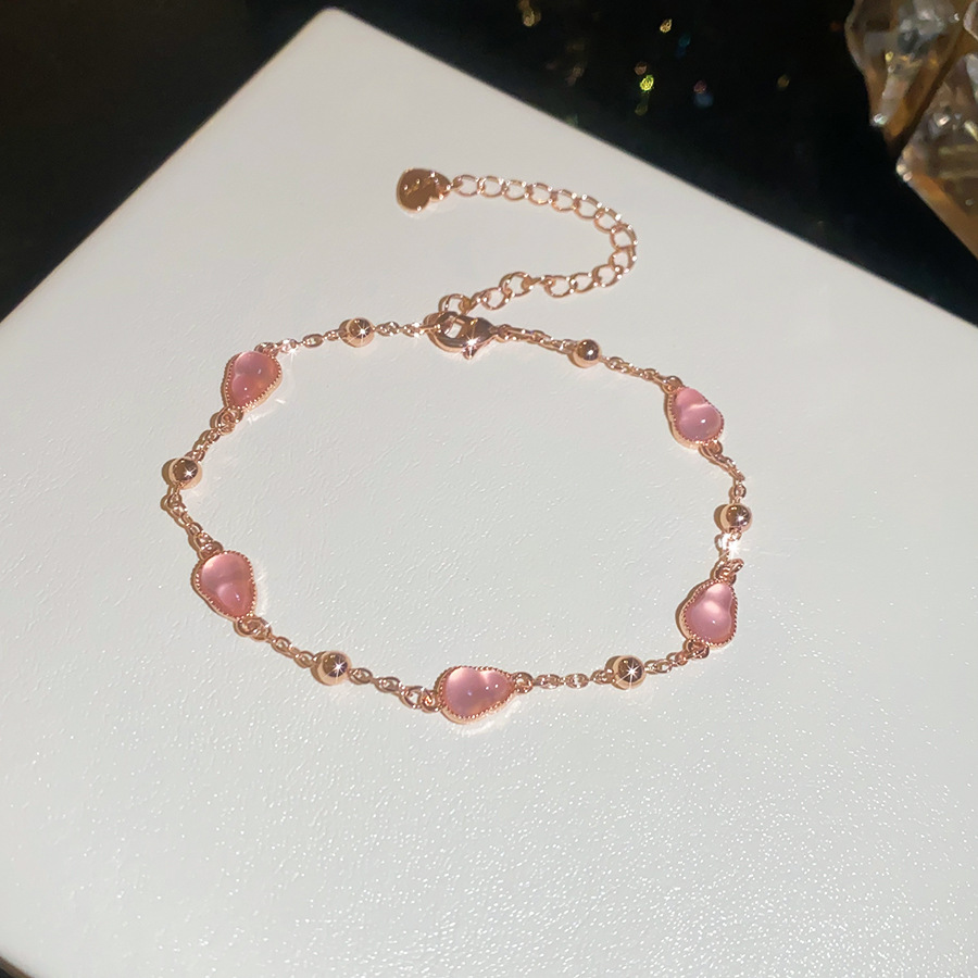 Dopamine candy-colored zircon round bracelet, light luxury niche high-end feel, exquisite and unique versatile women's jewelry - view 5