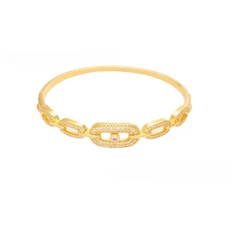 Luxury Minimalist Diamond Bracelet Pig Nose Zirconia Necklace Fashionable and Simple Bracelet