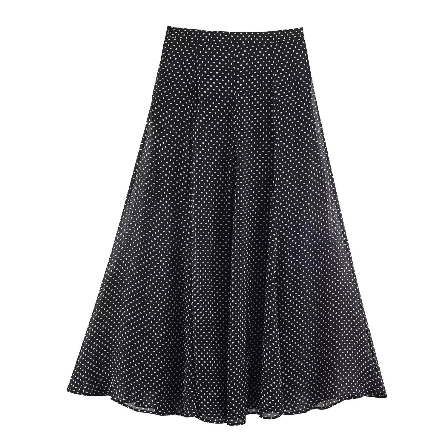 Polka Dot Printed Midi Skirts Two Piece Sets for Women Summer Chic Bow Tied Blouse Top Suits Woman 2 Piece Outfits 260618CJ - view 7