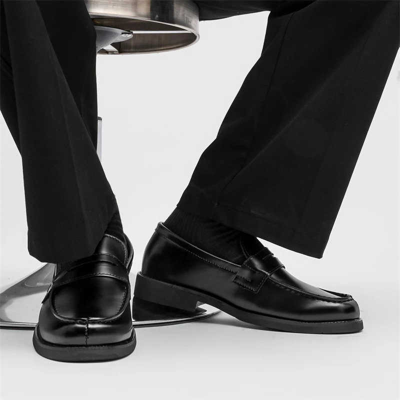 Handmade Casual Shoes selling Slipon Flats Leather Mens Dress Loafers y Comfy Moccasins Male Walking Business 260622 - view 7