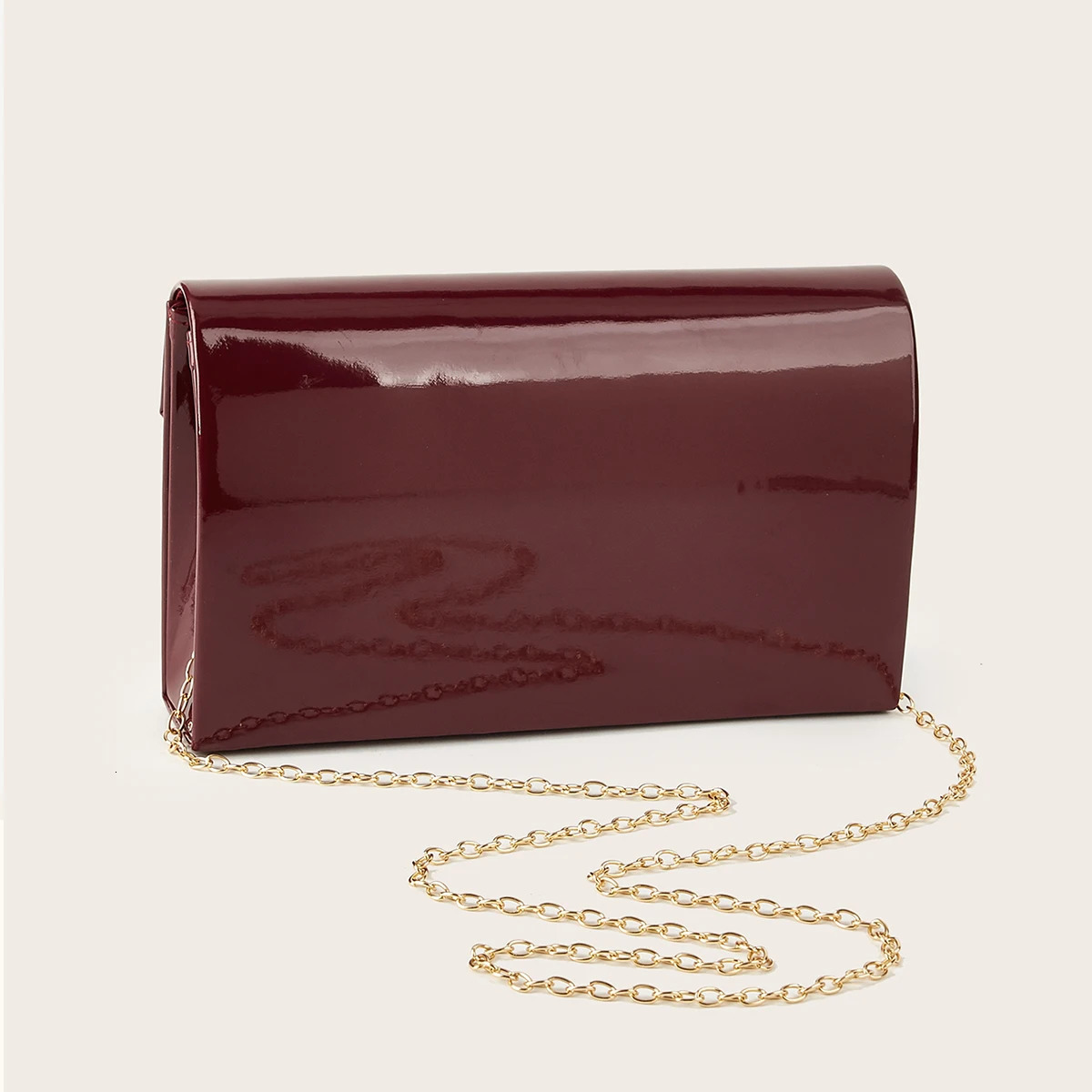 Womens Evening Bag Light y Versatile Clutch Solid Color Pu Synthetic Leather Dress Handbag Portable Makeup Crossbody Wallet Envelope wi 260612 - view 7