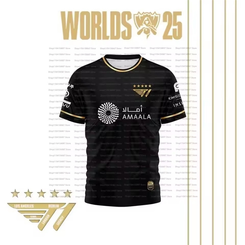 Leagues Of Legends World Finals SKT T1 T Shirt LOL Games Esports Team Uniform T-shirt r Keria Fan Support Tops 260622 - view 3