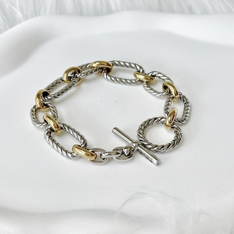 Designer Bracelet Madison Link Chain Bracelet Men Women 18K Gold 925 Silver Plated Couple Bracelets Punk Hip Hop Rock Streetwear Stackable Jewelry Gift