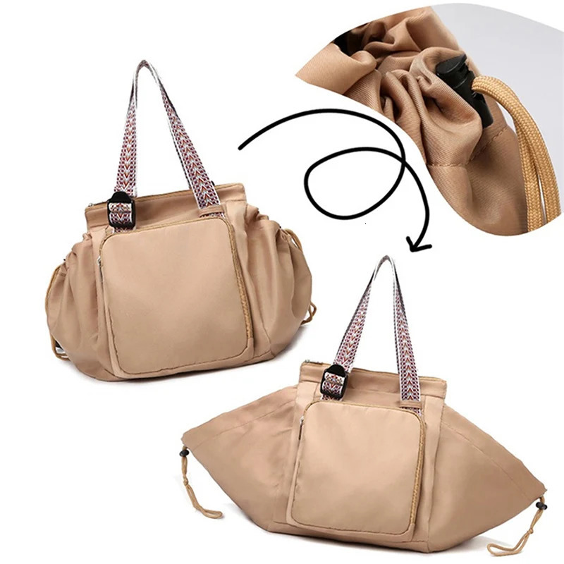Sport Versatile Backpack Gym Yoga Fitness Bag Large Drawstring Handbag Shoulder Women Tote Outdoor Shopping Rucksack Mommy Bag 260622CJ - view 6