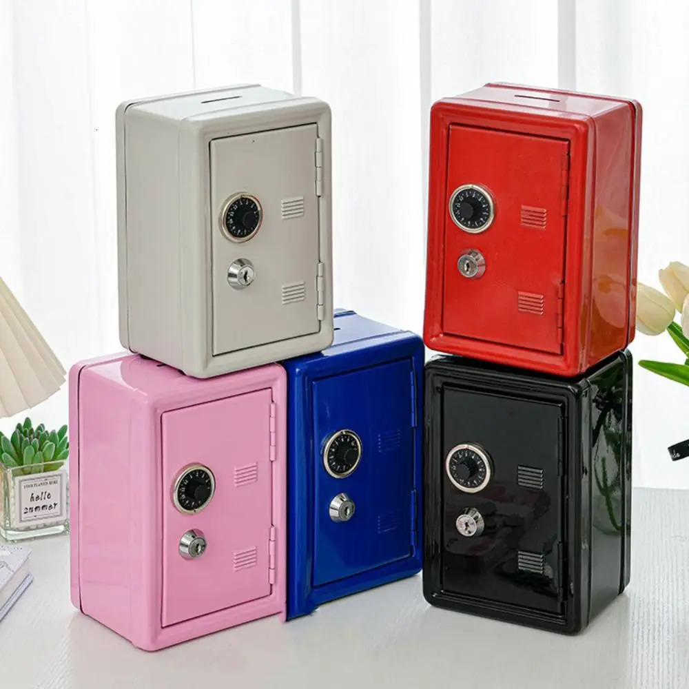 Decorative Box Password Lock Mini Safe Box Anti-Theft Cabinet Piggy Bank Metal Money Bank Household Use 260622BJ - view 7
