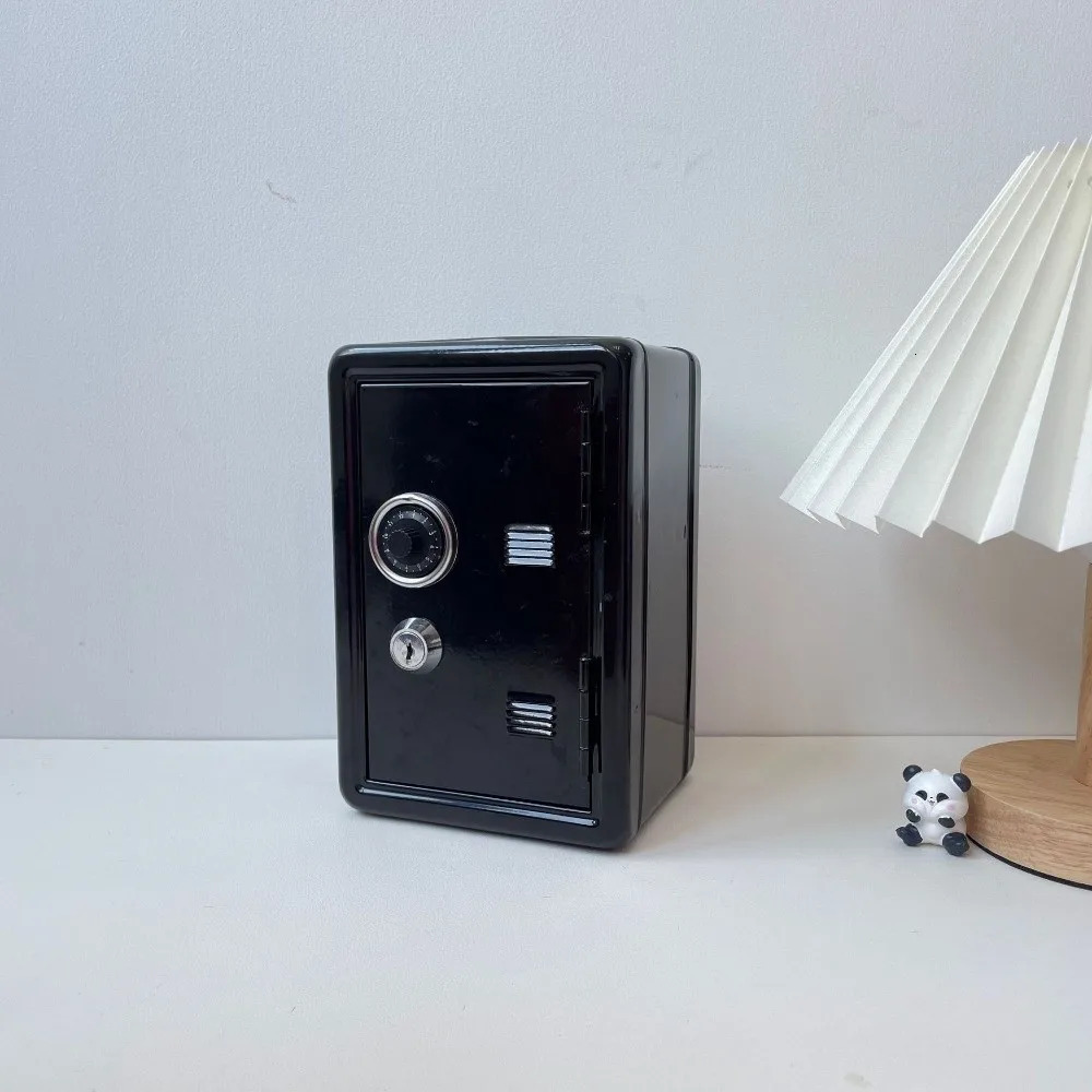 Decorative Box Password Lock Mini Safe Box Anti-Theft Cabinet Piggy Bank Metal Money Bank Household Use 260622BJ - view 4