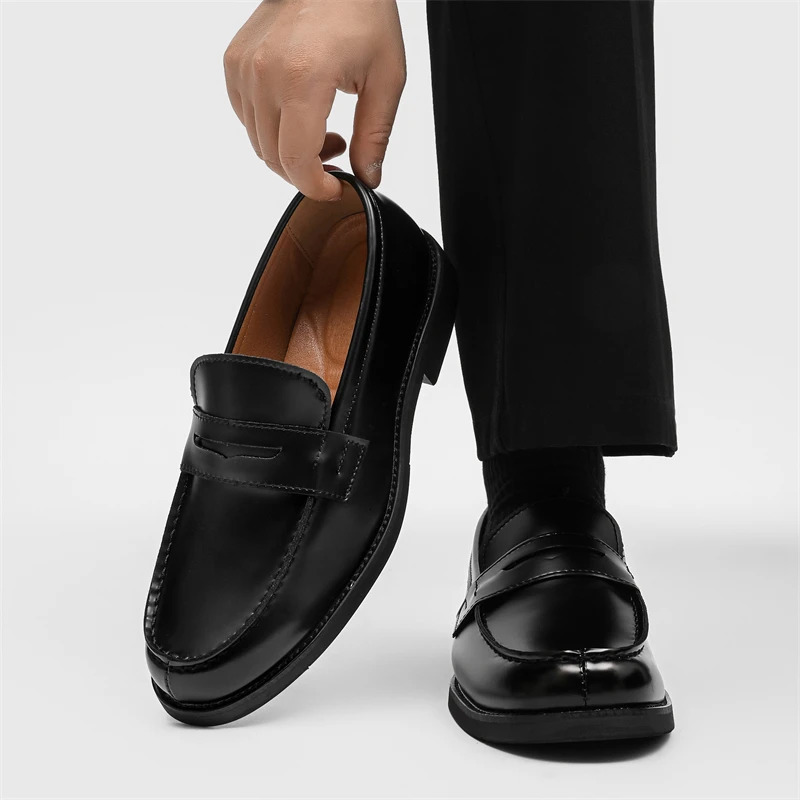 Handmade Casual Shoes selling Slipon Flats Leather Mens Dress Loafers y Comfy Moccasins Male Walking Business 260622 - view 4