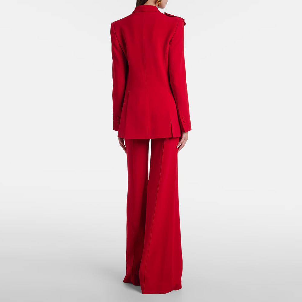 Suit Set 2026 Celebrity Fashion ThreeDimensional Floral Blazer and Trousers TwoPiece 240827
