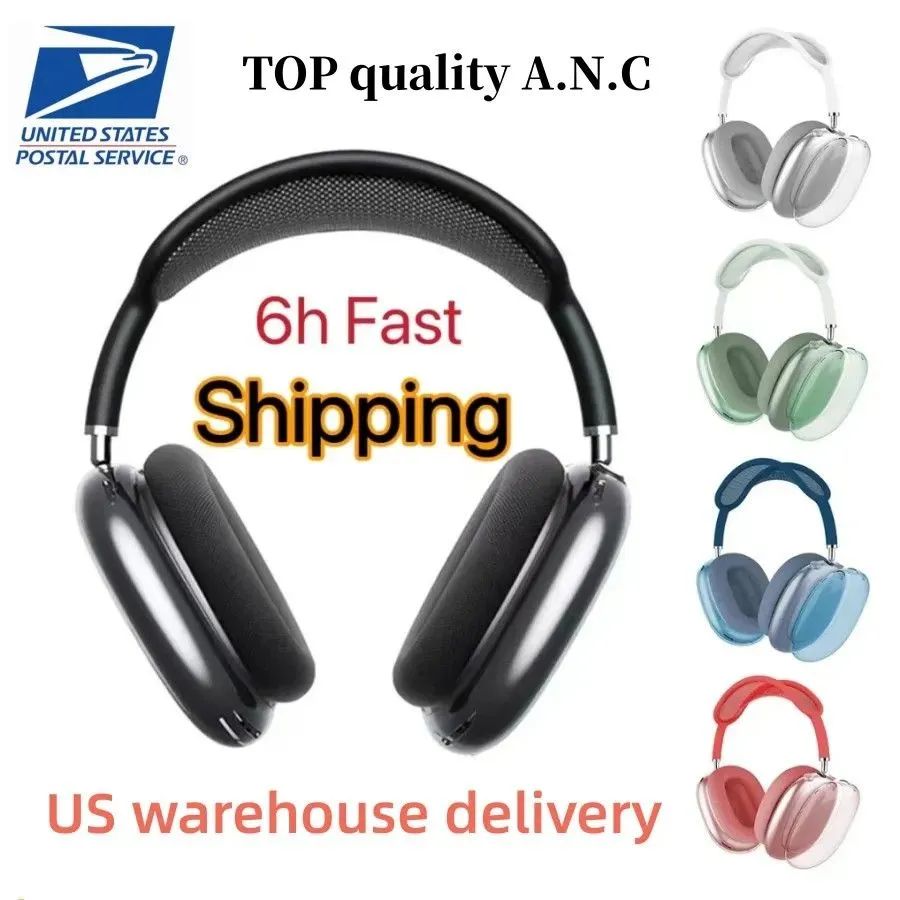USA Stock For Silicone Protecive Case for pods Max Covers Soft Sport Single Color Headband Covers Compatible with airabuds Headphone pods Max Protector