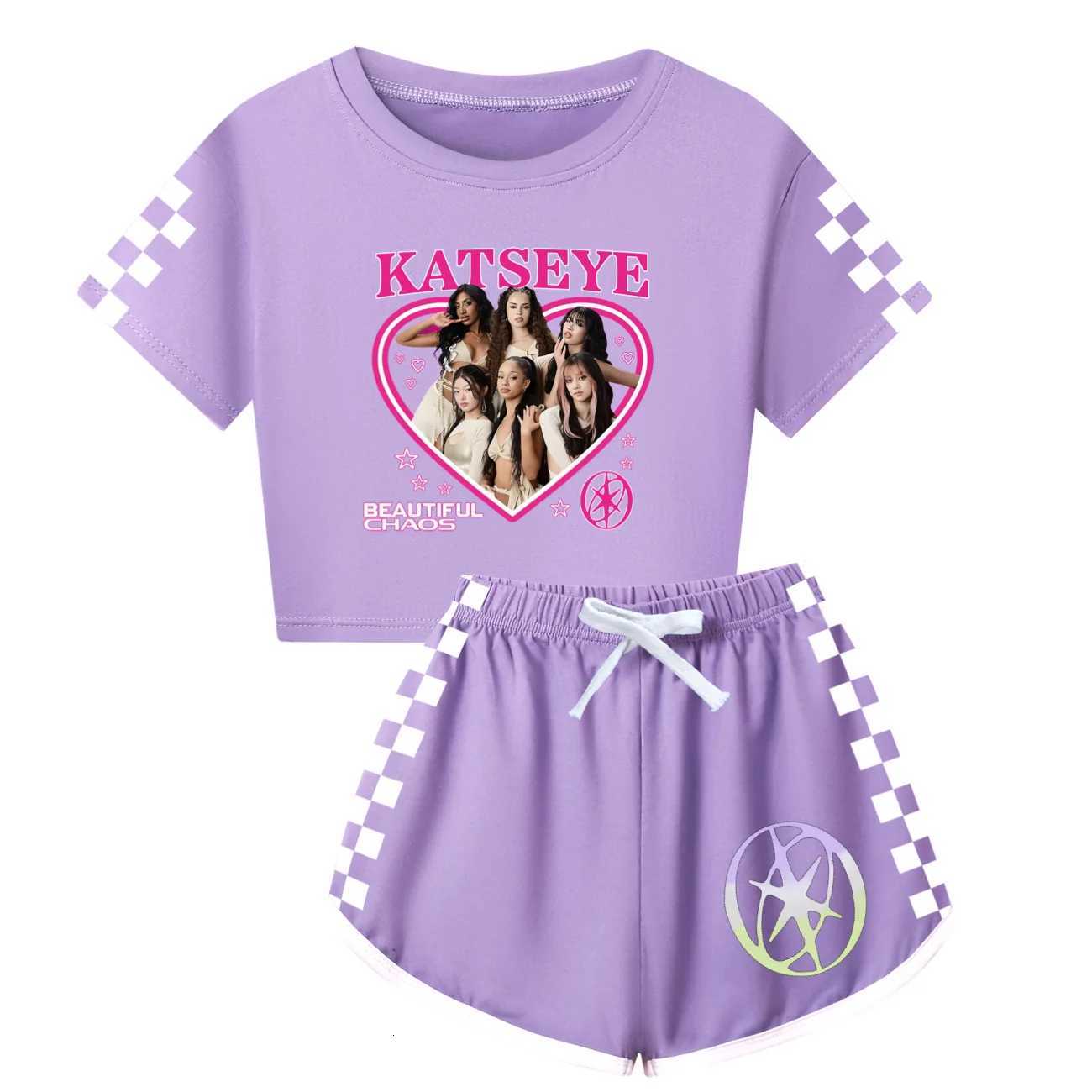 Summer Fall Girls Boys Pajama Sets KPop Girls Group KATSEYE Pyjamas Children Cotton Sleepwear Baby Underwear Set Kids Clothes X260623 - view 6
