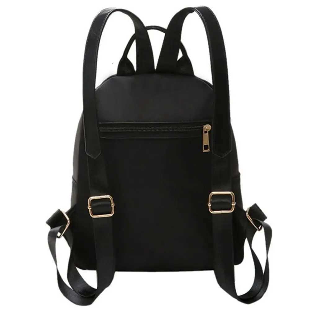 Fashion Black Womens Mini Backpack Cute Multi-Function Girl Purse Oxford Daypack Useful Travel Shoulder BagT260623 - view 6