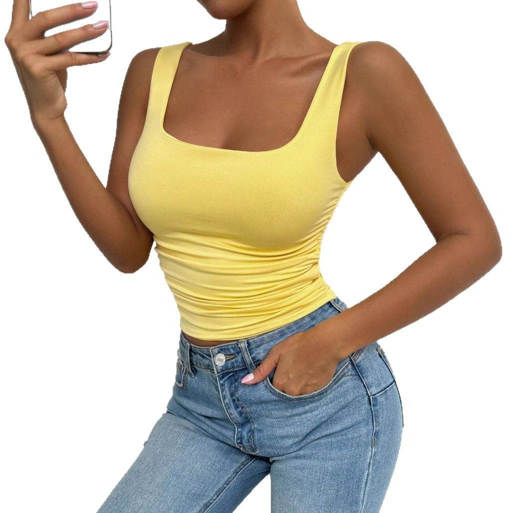 Ctenkevet Womens Workout Yoga Tank Top Quick-Dry Gym Sports Vest Female Running Tight Top Women U-Back Fitness Underwear 260408 - view 6