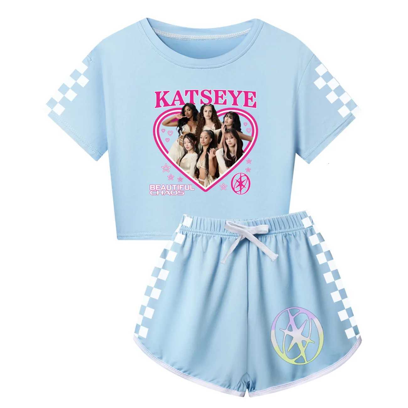 Summer Fall Girls Boys Pajama Sets KPop Girls Group KATSEYE Pyjamas Children Cotton Sleepwear Baby Underwear Set Kids Clothes X260623 - view 7