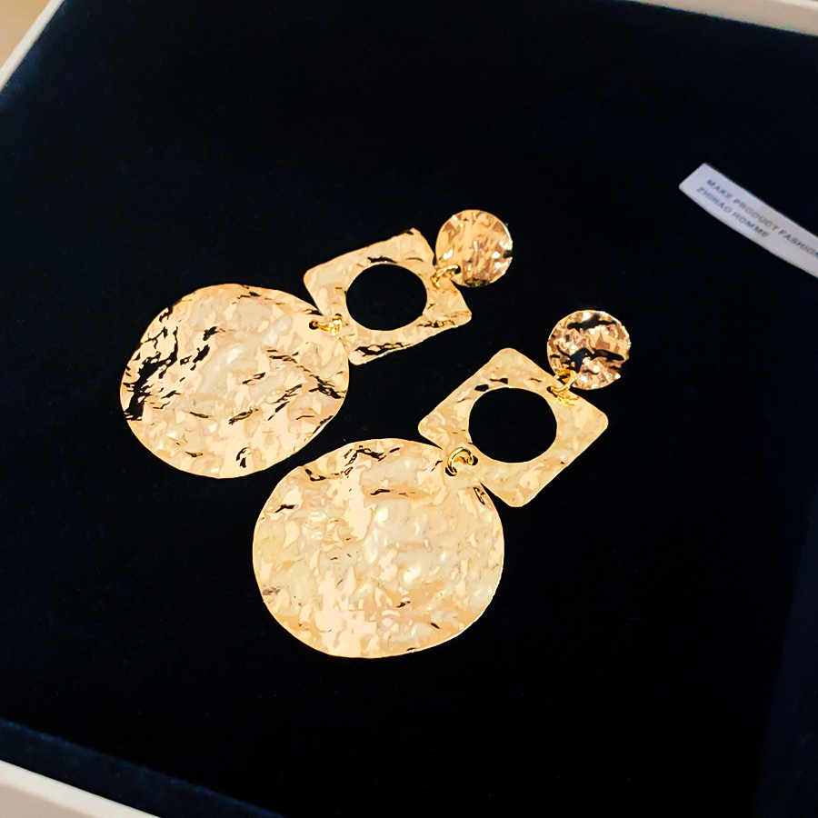Cross-border exclusive supply of high-end fashion versatile personalized trendy geometric ear clips, new hot-selling European and American earrings - view 8