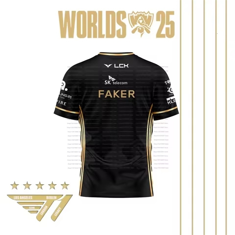 Leagues Of Legends World Finals SKT T1 T Shirt LOL Games Esports Team Uniform T-shirt r Keria Fan Support Tops 260622 - view 4