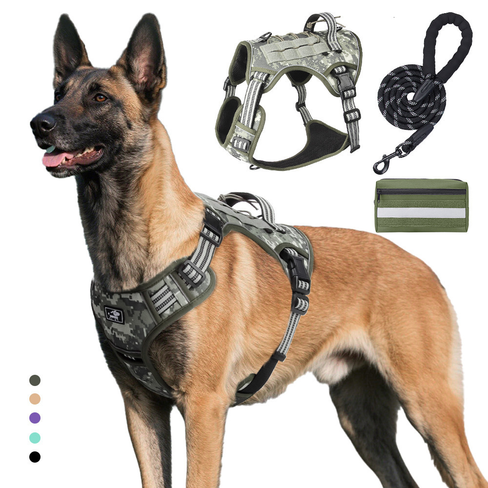 No Pull Dog Harness Adjustable Soft Padded Pet Vest with Easy Control Handle 260402