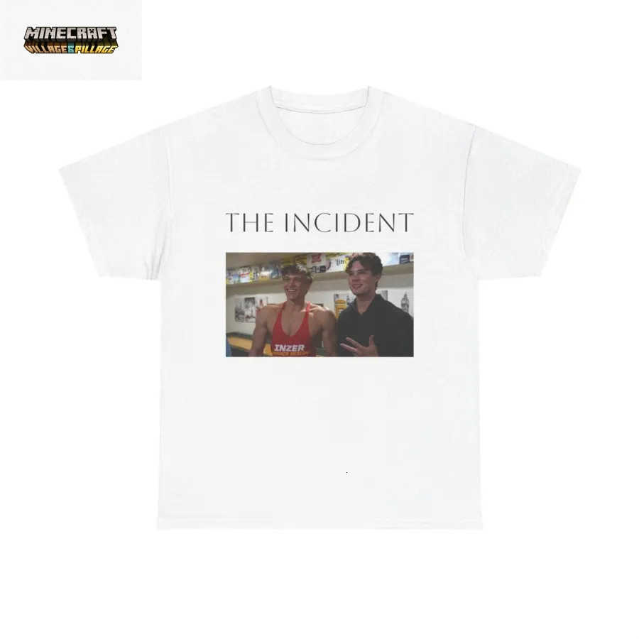 Clavicular Frame Mogged By ASU Frat Leader The Incident Meme T-shirt For Men Women 100 Cotton T Shirts Short Sleeve Tops 0427-3 L260623V14A