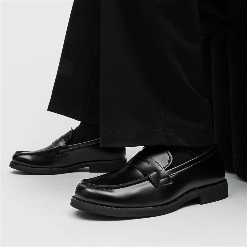 Handmade Casual Shoes selling Slipon Flats Leather Mens Dress Loafers y Comfy Moccasins Male Walking Business 260622 - view 5