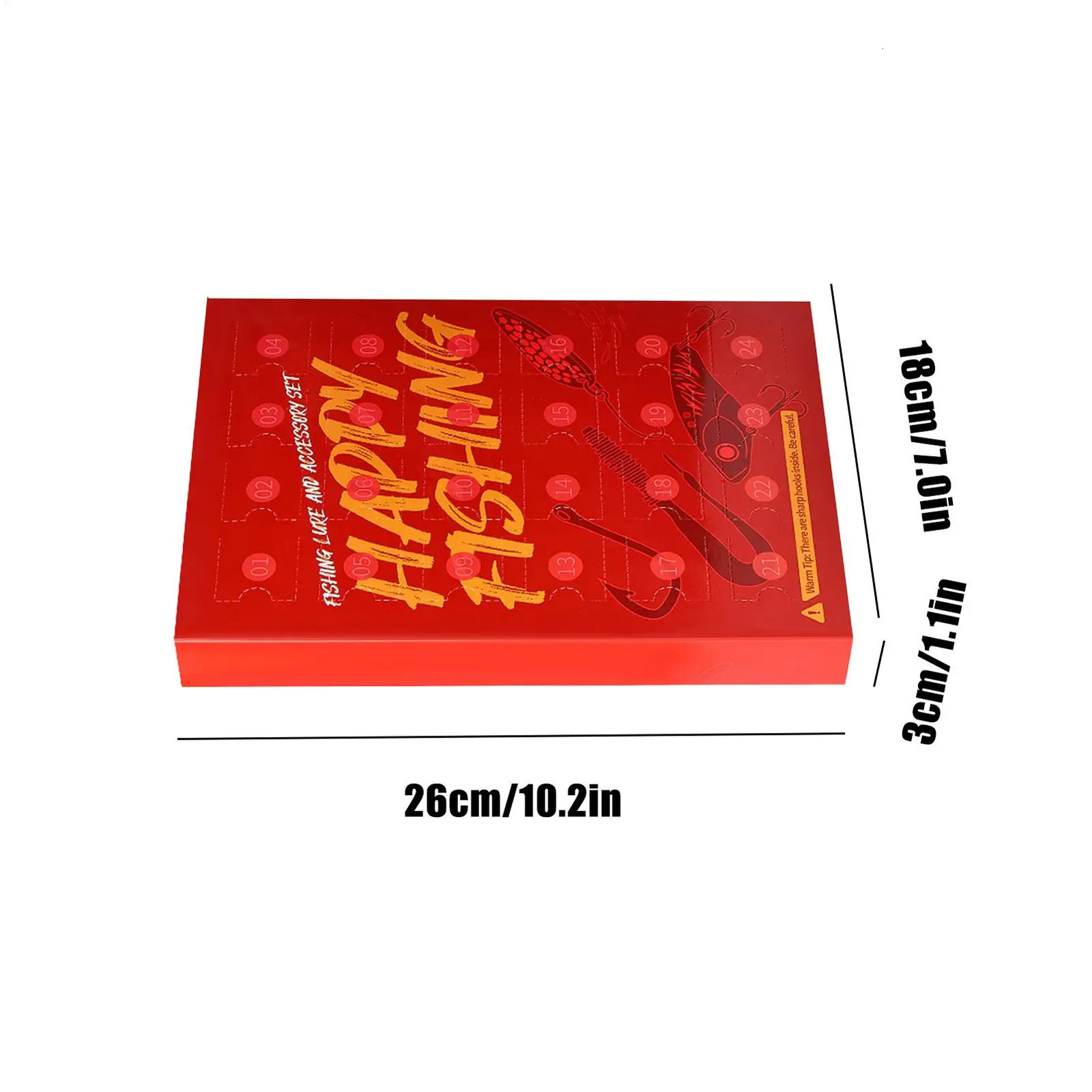 Fishing Lure Advent 24 Pieces Fish Hook Fishing Lures Christmas Calendar for Thanksgiving Birthday Party Couples River Lake 260622 - view 7
