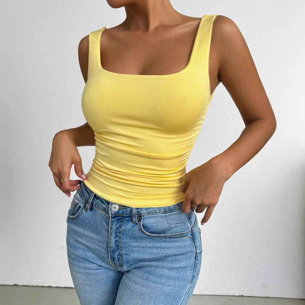Ctenkevet Womens Workout Yoga Tank Top Quick-Dry Gym Sports Vest Female Running Tight Top Women U-Back Fitness Underwear 260408 - view 4